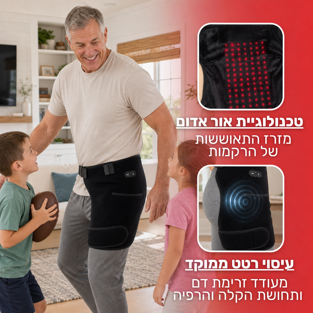 proper+ רצועת טיפול להקלה בכאבי ירך ואגן