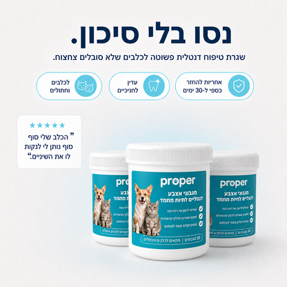 מגבוני אצבע טבעיים לשיניים בריאות